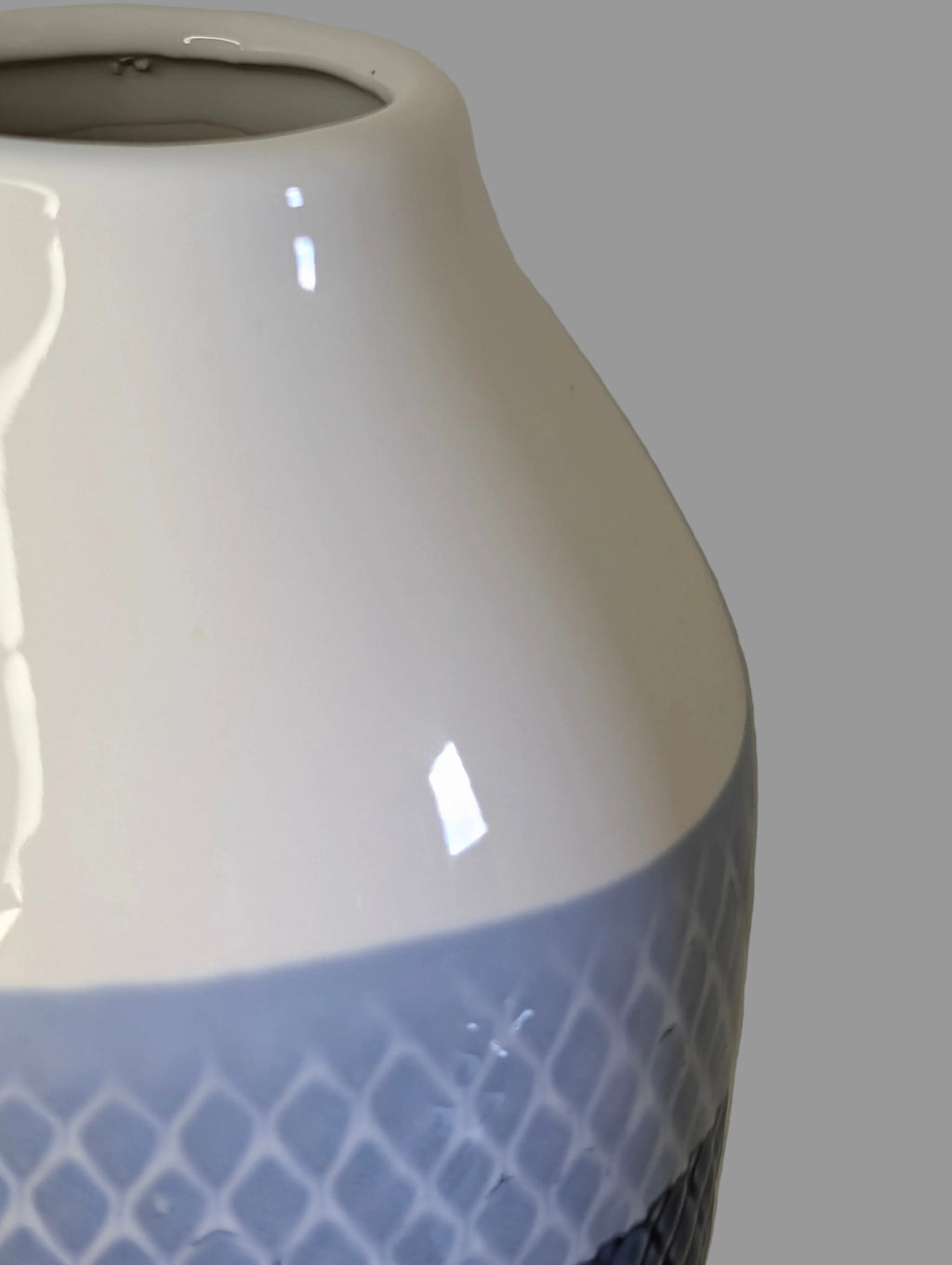 Blue Gradient Coastal Ceramic Vase