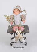 Sage/Blush Poseable Elf Set