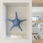 Coastal Blue Starfish Decorative Sculpture
