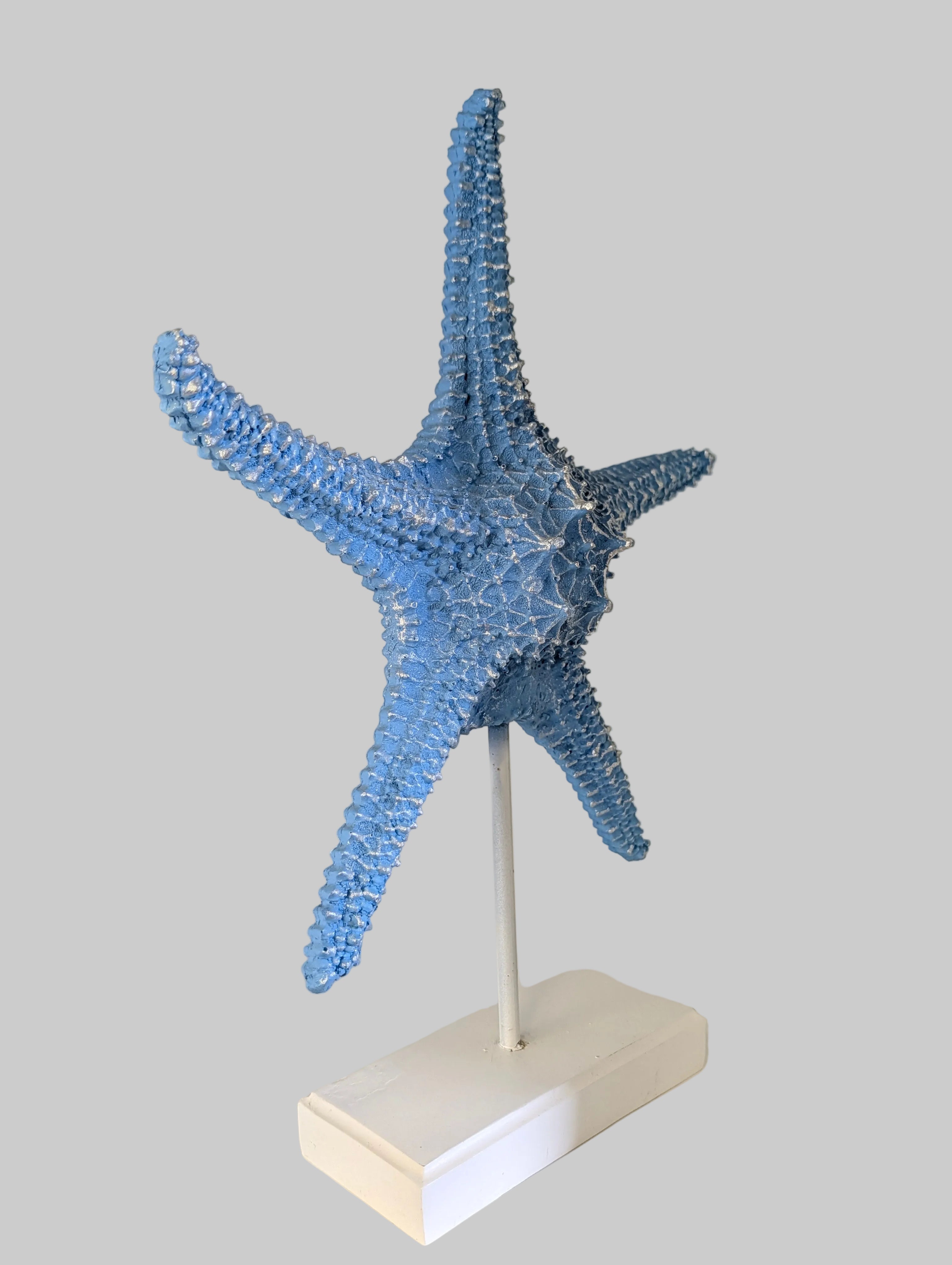 Coastal Blue Starfish Decorative Sculpture