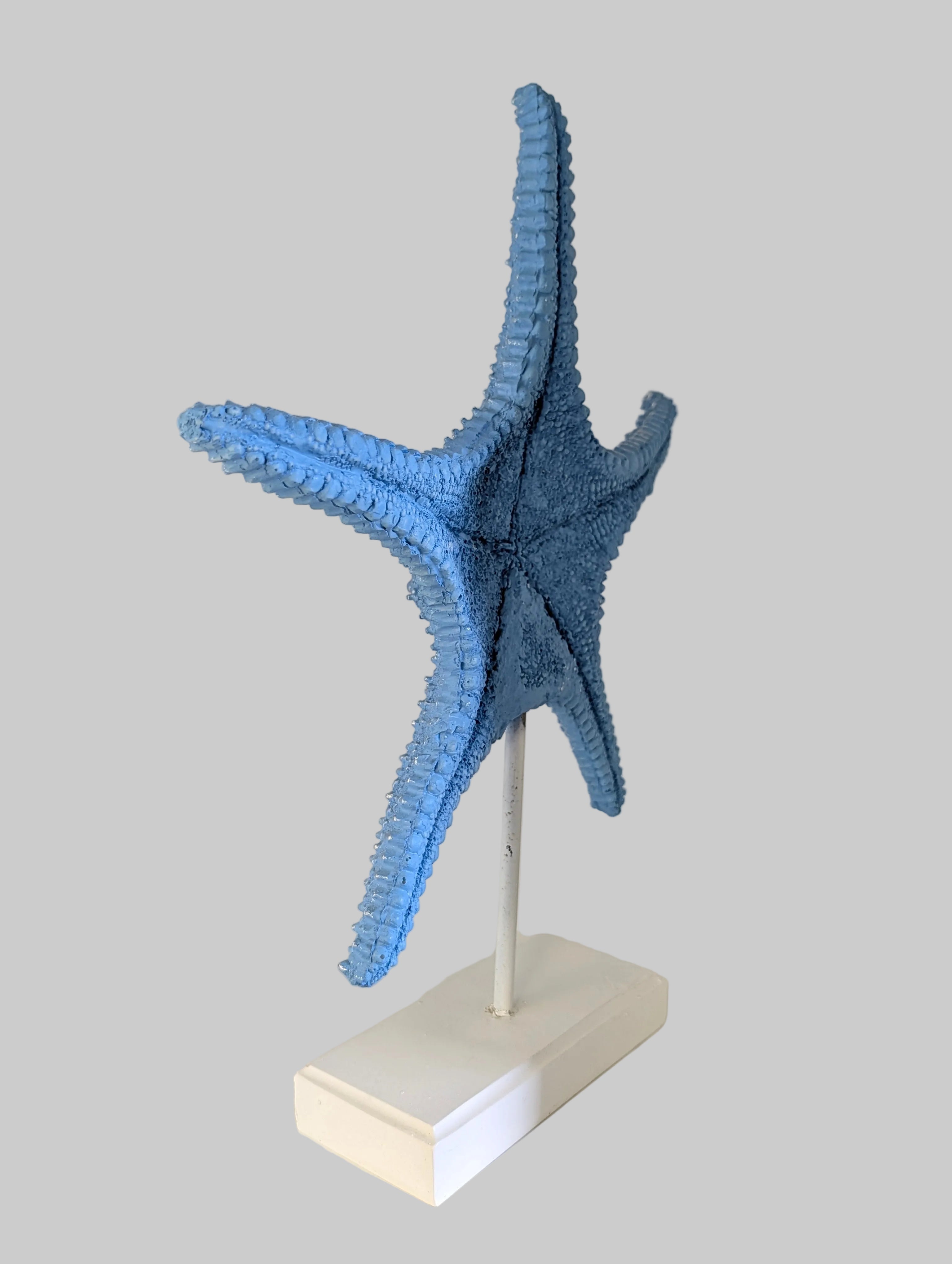 Coastal Blue Starfish Decorative Sculpture