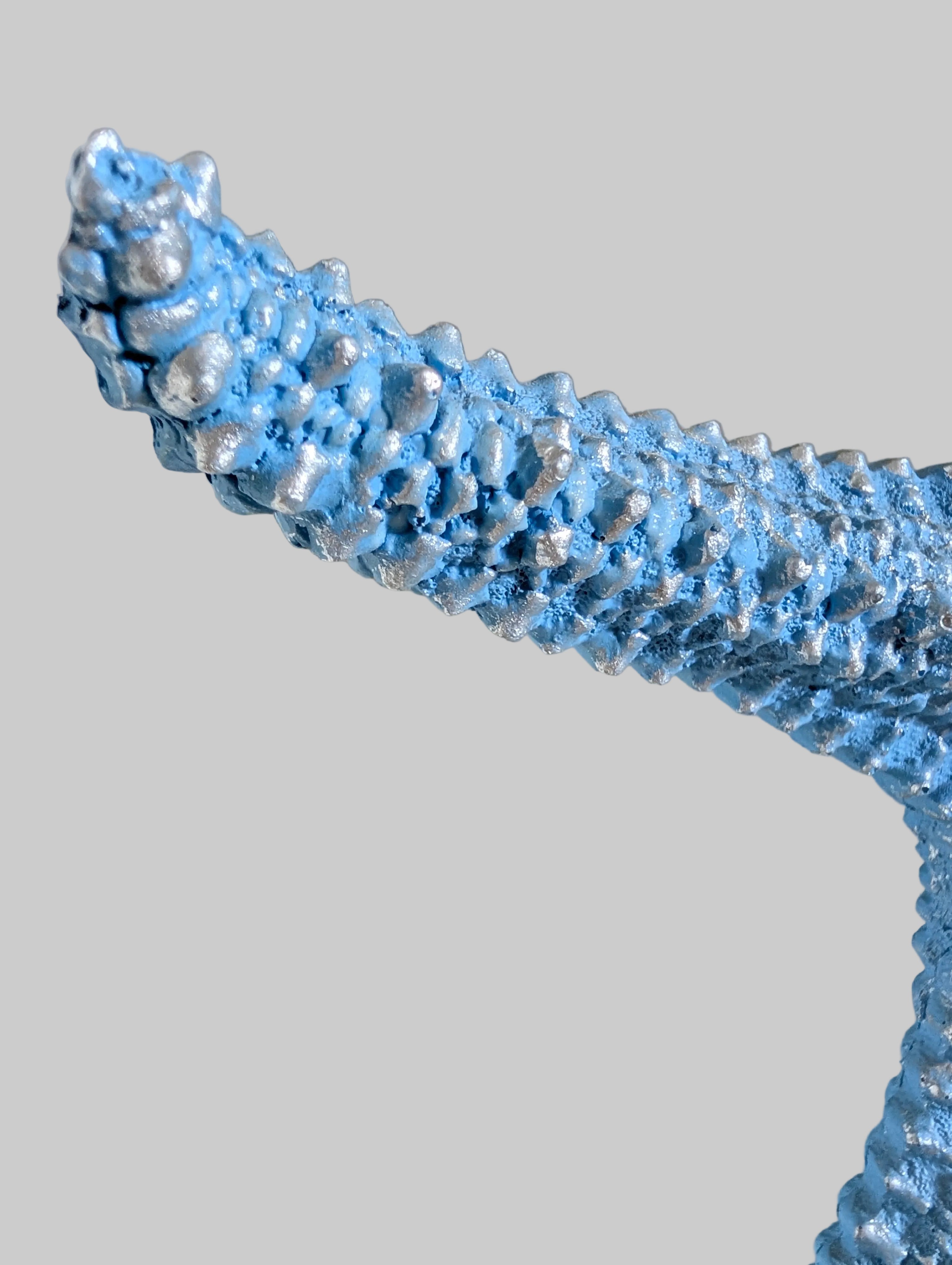 Coastal Blue Starfish Decorative Sculpture