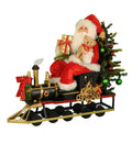 Lighted Merry Christmas Train Santa