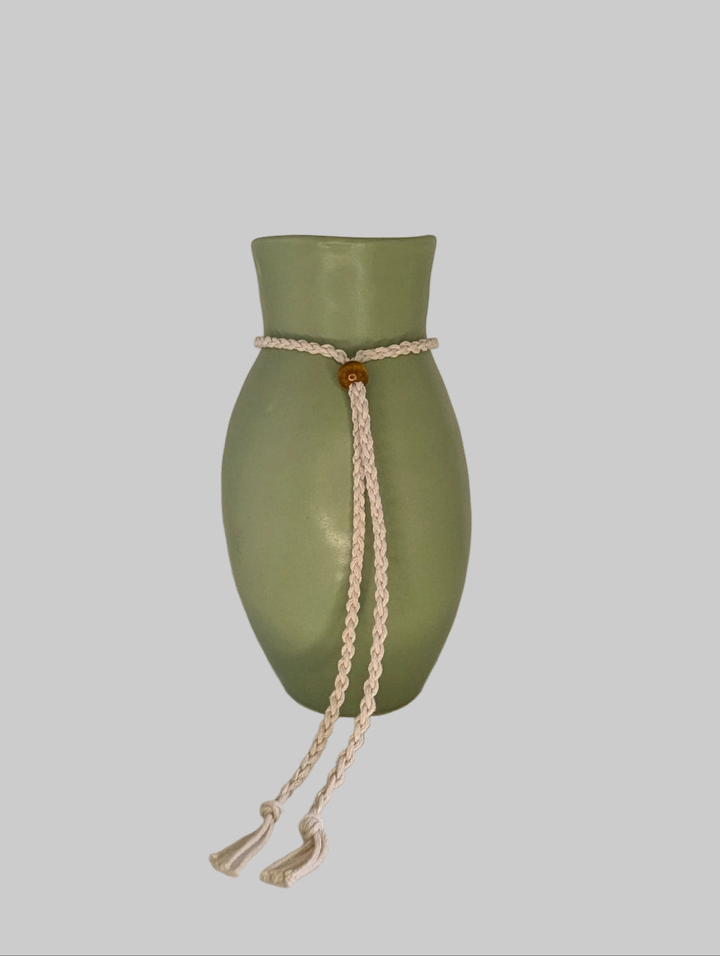 Seafoam Rope Accent Decorative Vase