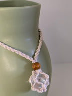 Seafoam Rope Accent Decorative Vase