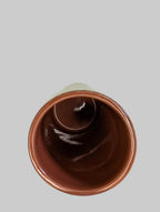 Soft Olive Ceramic Cylinder Vase