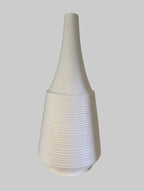 Tall Textured White Ceramic Statement Vase