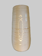 Tall White Distressed Ceramic Vase