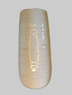 Tall White Distressed Ceramic Vase