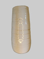 Tall White Distressed Ceramic Vase